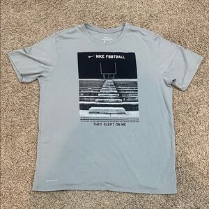 Nike Men's Gray Football Graphic Tee